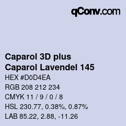 カラーコード: Caparol 3D plus - Caparol Lavendel 145 | qconv.com