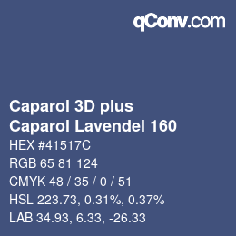 カラーコード: Caparol 3D plus - Caparol Lavendel 160 | qconv.com