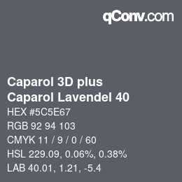 Farbcode: Caparol 3D plus - Caparol Lavendel 40 | qconv.com