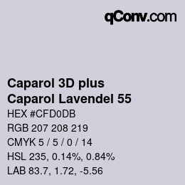 Farbcode: Caparol 3D plus - Caparol Lavendel 55 | qconv.com