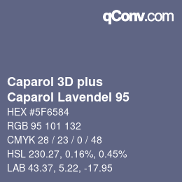カラーコード: Caparol 3D plus - Caparol Lavendel 95 | qconv.com