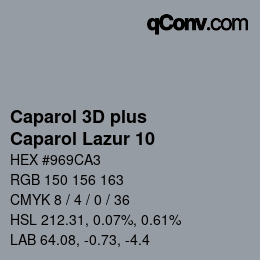 カラーコード: Caparol 3D plus - Caparol Lazur 10 | qconv.com
