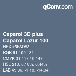 カラーコード: Caparol 3D plus - Caparol Lazur 100 | qconv.com