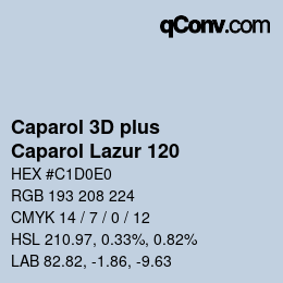 カラーコード: Caparol 3D plus - Caparol Lazur 120 | qconv.com