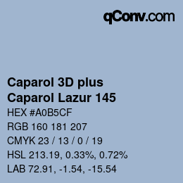 カラーコード: Caparol 3D plus - Caparol Lazur 145 | qconv.com
