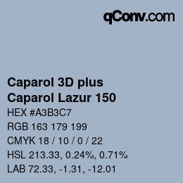 カラーコード: Caparol 3D plus - Caparol Lazur 150 | qconv.com