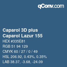 Farbcode: Caparol 3D plus - Caparol Lazur 155 | qconv.com
