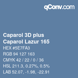 Farbcode: Caparol 3D plus - Caparol Lazur 165 | qconv.com
