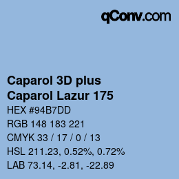 カラーコード: Caparol 3D plus - Caparol Lazur 175 | qconv.com