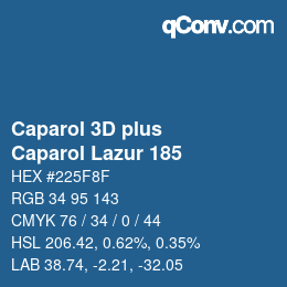 カラーコード: Caparol 3D plus - Caparol Lazur 185 | qconv.com