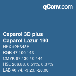 カラーコード: Caparol 3D plus - Caparol Lazur 190 | qconv.com