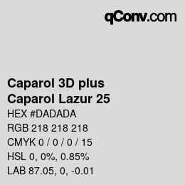 Color code: Caparol 3D plus - Caparol Lazur 25 | qconv.com