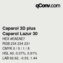 カラーコード: Caparol 3D plus - Caparol Lazur 30 | qconv.com