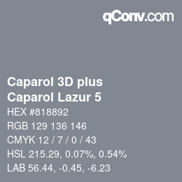カラーコード: Caparol 3D plus - Caparol Lazur 5 | qconv.com