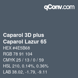 Código de color: Caparol 3D plus - Caparol Lazur 65 | qconv.com