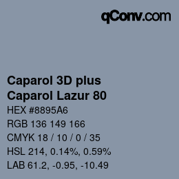 カラーコード: Caparol 3D plus - Caparol Lazur 80 | qconv.com