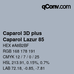 カラーコード: Caparol 3D plus - Caparol Lazur 85 | qconv.com