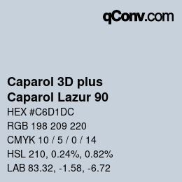 カラーコード: Caparol 3D plus - Caparol Lazur 90 | qconv.com
