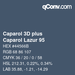 Farbcode: Caparol 3D plus - Caparol Lazur 95 | qconv.com