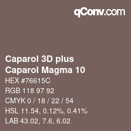 Farbcode: Caparol 3D plus - Caparol Magma 10 | qconv.com