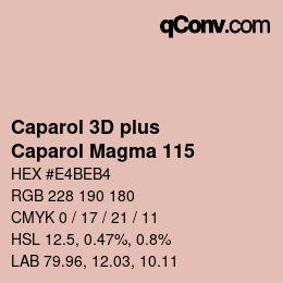 カラーコード: Caparol 3D plus - Caparol Magma 115 | qconv.com