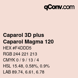 Farbcode: Caparol 3D plus - Caparol Magma 120 | qconv.com