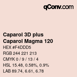 Color code: Caparol 3D plus - Caparol Magma 120 | qconv.com