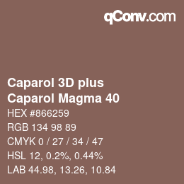 カラーコード: Caparol 3D plus - Caparol Magma 40 | qconv.com