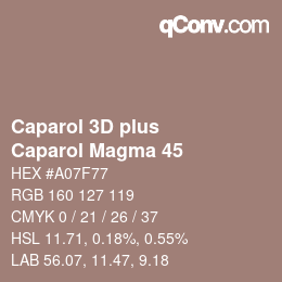 Color code: Caparol 3D plus - Caparol Magma 45 | qconv.com