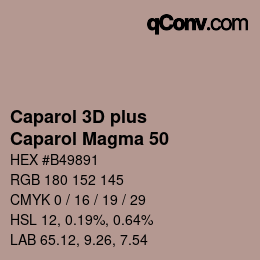 カラーコード: Caparol 3D plus - Caparol Magma 50 | qconv.com