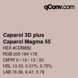 Color code: Caparol 3D plus - Caparol Magma 55 | qconv.com