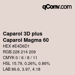 Farbcode: Caparol 3D plus - Caparol Magma 60 | qconv.com