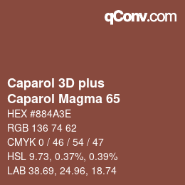 Color code: Caparol 3D plus - Caparol Magma 65 | qconv.com