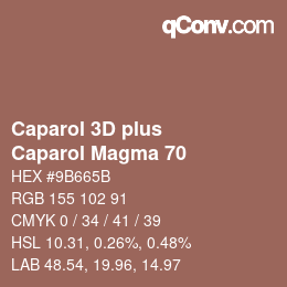 Color code: Caparol 3D plus - Caparol Magma 70 | qconv.com