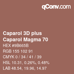 Código de color: Caparol 3D plus - Caparol Magma 70 | qconv.com
