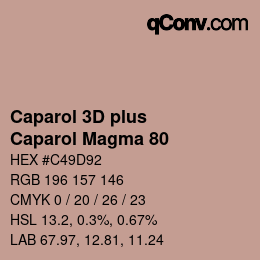 Código de color: Caparol 3D plus - Caparol Magma 80 | qconv.com