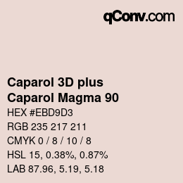 カラーコード: Caparol 3D plus - Caparol Magma 90 | qconv.com