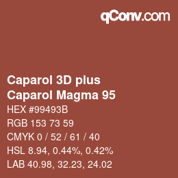 カラーコード: Caparol 3D plus - Caparol Magma 95 | qconv.com