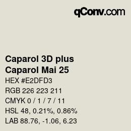 Color code: Caparol 3D plus - Caparol Mai 25 | qconv.com