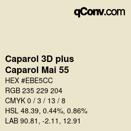 Farbcode: Caparol 3D plus - Caparol Mai 55 | qconv.com