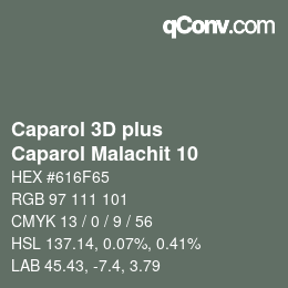 Color code: Caparol 3D plus - Caparol Malachit 10 | qconv.com