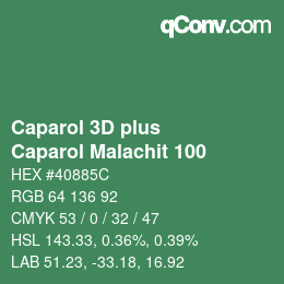 Farbcode: Caparol 3D plus - Caparol Malachit 100 | qconv.com