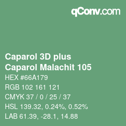 Color code: Caparol 3D plus - Caparol Malachit 105 | qconv.com