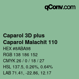 Código de color: Caparol 3D plus - Caparol Malachit 110 | qconv.com