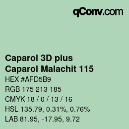 カラーコード: Caparol 3D plus - Caparol Malachit 115 | qconv.com