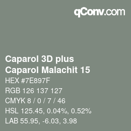 Color code: Caparol 3D plus - Caparol Malachit 15 | qconv.com