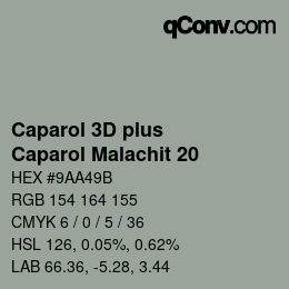 Color code: Caparol 3D plus - Caparol Malachit 20 | qconv.com
