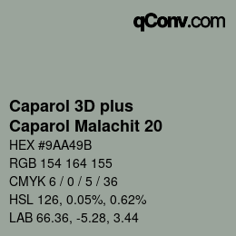 カラーコード: Caparol 3D plus - Caparol Malachit 20 | qconv.com