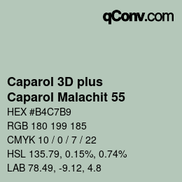 Código de color: Caparol 3D plus - Caparol Malachit 55 | qconv.com