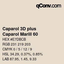 Color code: Caparol 3D plus - Caparol Marill 60 | qconv.com